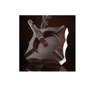 Cenicero hecho a mano de madera de tendencia diseño único con Cenicero de madera de trabajo de latón de alta calidad - Product Image 2