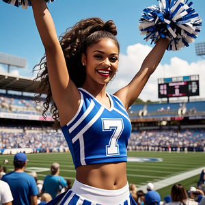 Maillot de pom-pom girl de compétitions de haut de danse sans manches pour femmes avec chemises courtes à impression de sublimation - Product Image 1