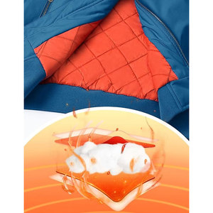 Poliéster La cabeza con cremallera está a la izquierda Diseño de cuello alto elegante y cremallera completa Azul Verde Venta al por mayor Chaqueta de satén para hombres - Product Image 3