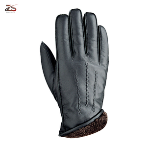 Dernier modèle Gants en cuir noir tendance pour l'hiver Gants d'habillage pour l'extérieur fabriqués au Pakistan - Product Image 5
