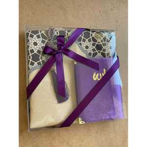 Tapis de prière élégant Hira Taffeta Yasin, coffret cadeau personnel, 66x110cm, 230g - Product Image 3