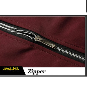 Veste bomber pour homme en gros, col montant, séchage rapide, couleur unie, en stock - Product Image 6