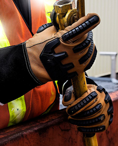 Gants de mécanique en cuir de première qualité résistants à la chaleur très exigeants antistatiques antivibrations sans silicone sans poudre personnalisables - Product Image 6