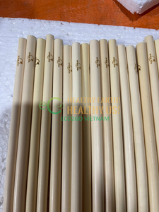 Lot de pailles biodégradables en bambou, lot de 25, pailles de couleurs, à bulles de bambou, fabriquées au Vietnam, ec2go - Product Image 3