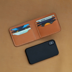 Venta caliente 2024 Cartera de cuero plegable de negocios para hombres de cuero PU de alta calidad con bloqueo RFID hecho a mano OEM con servicio - Product Image 3