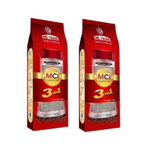 Vente en gros de poudre de café instantané 3 en 1 certifié Halal adultes prix approprié emballage de sac sucre aromatisé 500gr/sac fabriqué au Vietnam - Product Image 1