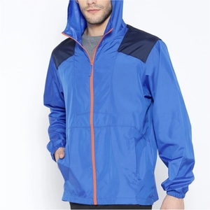 Chaqueta cortavientos de invierno con estilo para hombre con capucha y cremallera frontal con logotipo impermeable y resistente al viento para lluvia y nieve - Product Image 2