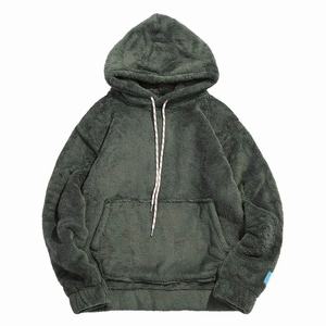 2024 unisexe meilleure qualité doux Sherpa polaire pull sur les sweats à capuche meilleure tendance Sherpa sweat à capuche Logo personnalisé - Product Image 4