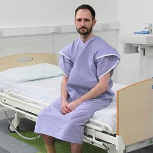 Oem de secado rápido transpirable 100% poliéster hecho vestido de paciente/nueva llegada de alta calidad ropa de hospital vestidos de paciente - Product Image 6