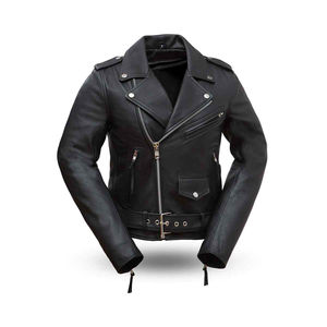2025 femmes hiver noir cuir veste fermeture éclair basique manteau col rabattu moteur motard veste véritable cuir de vache mode veste - Product Image 5