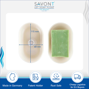 Good Quality Leak Proof Magnetic Suction <b>Cup</b> Type Recycled Traveler Ocean Plastic Soap Boxes/ Soap Dish with Soap <b>Holder</b> - Product Image 4