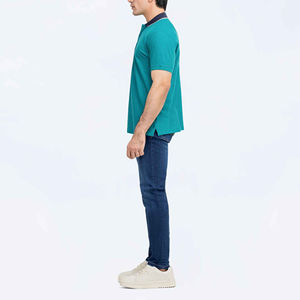 Meilleure édition de t-shirts de golf pour hommes t-shirts polo motif solide de haute qualité impression et broderie de logo personnalisé t-shirts polo à col tournant - Product Image 4