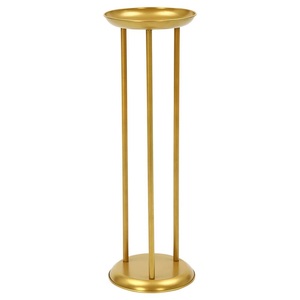 Centros de mesa de boda de metal dorado de diseño premium para celebraciones de bodas y fiestas con tamaños de 20x60 cm - Product Image 1