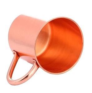 Taza de cobre hecha a mano de primera calidad de cobre puro liso pulido tazas Drinkware taza de cobre martillado - Product Image 5