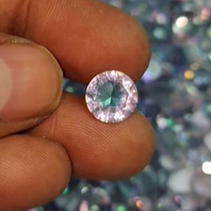 335 piezas de cuarzo místico 10mm faceta redonda 960 Cts Iroc ventas alta calidad Topacio místico corte de piedras preciosas sueltas US $132 para todos - Product Image 2