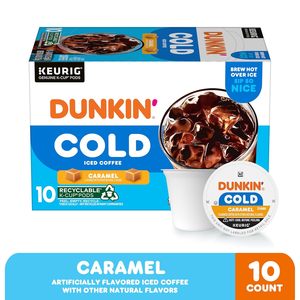 Café Frío con Sabor a Caramelo Dunkin', 10 Cápsulas Compatibles con Keurig K-Cup - Product Image 2