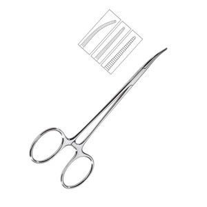 Halsted, los instrumentos quirúrgicos más vendidos de 12,5 cm, fórceps de acero inoxidable de alta calidad, instrumento médico de diseño curvo recto - Product Image 6