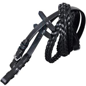 Rênes en cuir colorées avec design palmé Guide d'équitation polyvalent pour les cavaliers de tous âges disponibles en quatre styles d'utilisation - Product Image 5