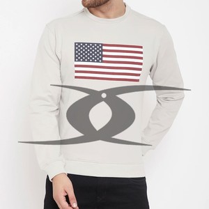 Pull unisexe personnalisé de luxe Streetwear sweat-shirt thermique broderie éponge française de haute qualité vierge col rond sweats pour hommes - Product Image 1