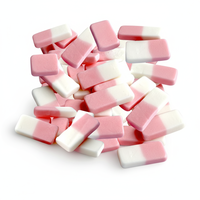 Bonbons gélifiés fruités multicolores coréens de qualité supérieure, sachet de 50 g |   Lait à la fraise double saveur |   Durée de conservation de 18 mois |   Faible