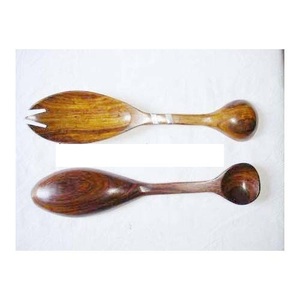 Cuillères en bois polies naturelles, outils, épandeur de couverts, meilleure vaisselle, conception de finition personnalisée disponible - Product Image 1