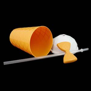 Verre en paille - Jaune - Product Image 3