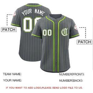 เสื้อเบสบอลสั่งทำขายส่ง ระบายอากาศได้ดี ไซส์ใหญ่ คุณภาพสูง พิมพ์ลาย โพลีเอสเตอร์ 100% ชุดยูนิฟอร์มเบสบอลสำหรับผู้ใหญ่ - Product Image 5