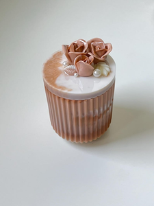 Handmade Wood & Resin Round Durable Pen Holder <b>Desk</b> Organizer with Embedded Decorative Elements for Office Home <b>School</b> Use - Product Image 4