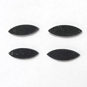 Cristal de Ágata Druzy Negra Natural, Altamente Pulido, 24x8mm, Forma Marquesa Plana, 6.7 Quilates, Gemas Sueltas para Fabricación de Joyería - Product Image 1