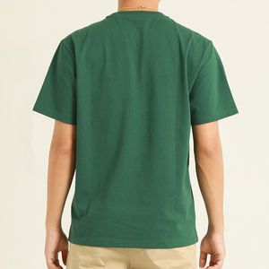 Camiseta de Verano 2025 para Hombre, Casual, Manga Larga, Cuello Redondo, Transpirable, 100% Algodón Satinado, Ecológica, de Secado Rápido, con Logotipo Personalizado - Product Image 5