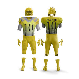 Camiseta de fútbol americano personalizada, ropa de fútbol transpirable americana, uniforme de fútbol americano elegante, 100% poliéster - Product Image 4