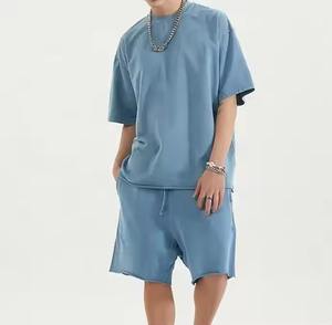 Precio de fábrica, jersey para hombre, camiseta Unisex de gran tamaño de peso pesado de alta calidad personalizada, camiseta de diseño de cuello redondo de algodón 100% para hombre - Product Image 1