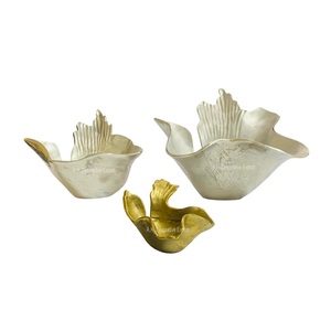 Mini bol décoratif en aluminium pour la maison et les hôtels Bol de table pour le service de la datte et des bonbons pour la soupe en vente - Product Image 5