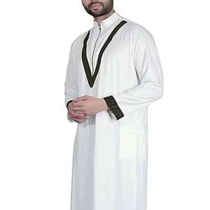 Emirati thobe Rust Luxury kandura เสื้อผ้าอาหรับแบบดั้งเดิม jubba นุ่มและระบายอากาศได้ดีทันสมัย - Product Image 3