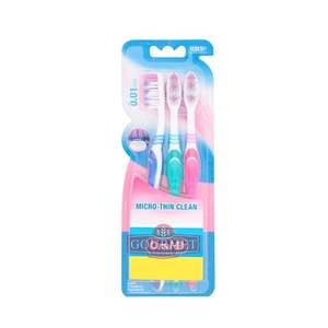 Cepillo de dientes oral transparente micro fino con cerdas suaves 3 uds/hoja para uso doméstico precio al por mayor de Vietnam - Product Image 1