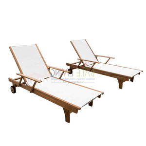 Gran oferta, tumbona de madera de alta calidad para uso en exteriores para tomar el sol cómodamente - Product Image 2