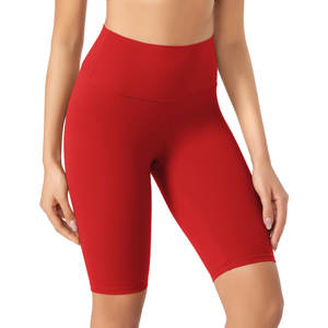 Pantalones cortos de Yoga de cintura alta al por mayor Control de barriga Peach Butt Lift Running Fitness Sports Short Women Tight Yoga Shorts - Product Image 1