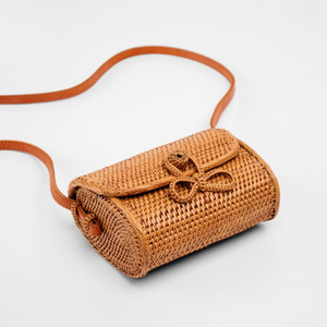 Bolso bandolera de ratán para mujer, tejido a mano, de la mejor calidad, bolso de mano natural con correas. - Product Image 4