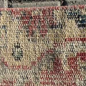 3.5x7.1 ft Turkish Rug, Vintage Rug, <b>Red</b> Southwestern <b>Wool</b> Rug - Product Image 5