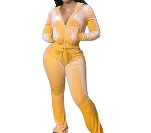 Top Quality Breathable Stylish 2 Piece Set 100% <b>Organic</b> Cotton Sweat Suits Customize Stylish Wholesale Woman Tracksuits - Product Image 4