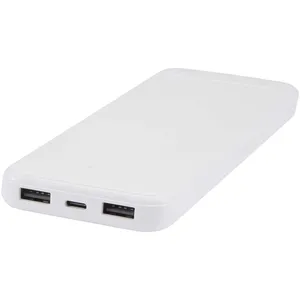Power Bank Ecologico Adhil ad Alta Capacità 10.000 mAh con Doppia Porta USB per Uso Promozionale - Product Image 5