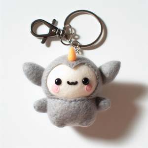 Llavero de Fieltro Suave Ecológico - Amuleto Artesanal Duradero y Elegante con Tamaño Personalizado y Diseño Único - Product Image 1