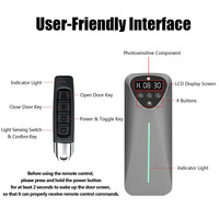 Porte automatique de poulailler de luxe en acier inoxydable, alimentée par énergie solaire, rechargeable, télécommandée avec minuterie et capteur de lumière