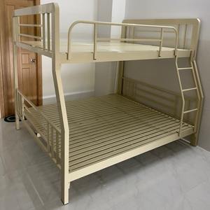 High-<b>End</b> Modern Cream-Colored Metal Adjustable Bunk <b>Bed</b> Space-Saving Design - Product Image 1