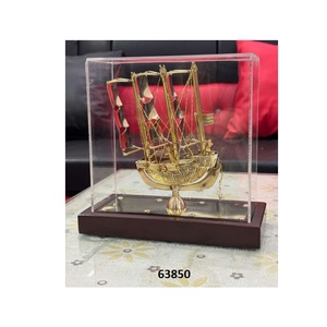 Vente chaude Meilleure Qualité Décoratif En Bois Voilier Showpiece pour Bureau Décoration de La Maison Cadeaux D'affaires - Product Image 3