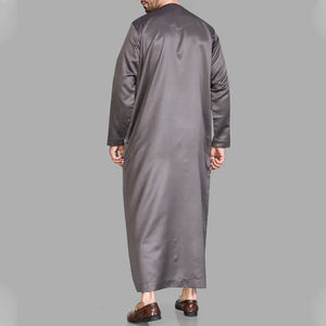 Túnica Thobe de Alta Calidad OEM, Nuevo Diseño Elegante, Talla Grande, Transpirable, de Secado Rápido, para Hombres, Estilo Marroquí Islámico de Oriente Medio para Eid - Product Image 5