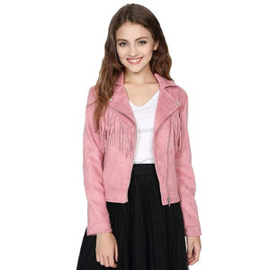 Chaqueta de Cuero de Oveja de Alta Calidad para Mujer, Abrigo de Cuero para Invierno y Otoño, Fabricante de Chaquetas con Cremallera de Manga Larga para Mujer - Product Image 5