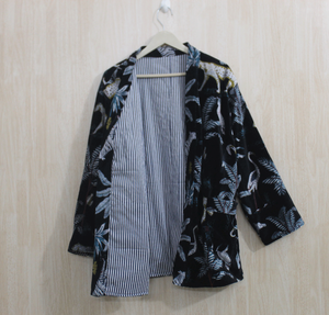 ชุดนอนผ้ากำมะหยี่พิมพ์ลายดอกไม้เสื้อคลุมรีสอร์ทสุดหรูเสื้อแจ็คเก็ตยาวสำหรับฤดูหนาวเสื้อคลุมกำมะหยี่ชาตอนเช้า - Product Image 6