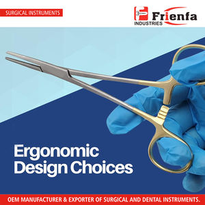 Fórceps de arteria Mosquitos hemostáticos rectos de 6 ", mango chapado en oro - Product Image 5