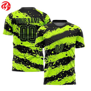 Maillot de football à manches courtes et à sublimation pour homme, coupe automatisée, haut personnalisable pour les joueurs de football - Product Image 4